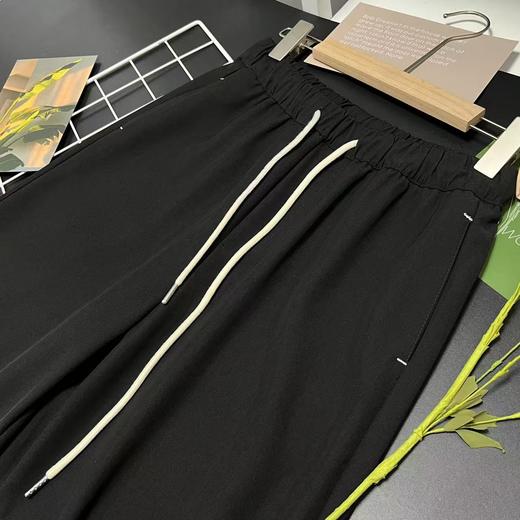 9.3秒杀-NO退【春秋】8609 垂感松紧腰质感直筒裤-喜出 商品图3