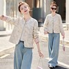 新中式轻国风刺绣外套女2025春季新款小个子气质显瘦短款提花上衣HR-BBL2506 商品缩略图2