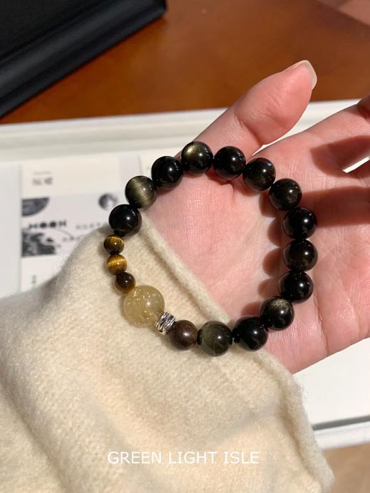 【垣曜】喜土 金曜石金发晶手串 商品图0