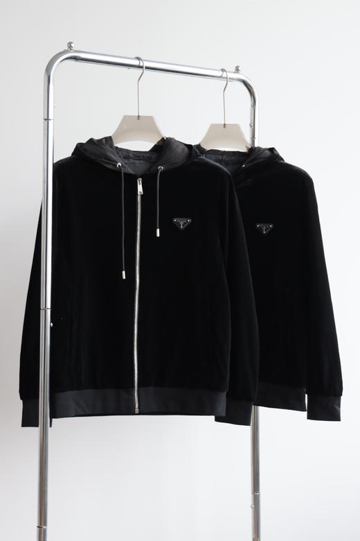 Prd 丝绒 拉链连帽外套 WT847 商品图2