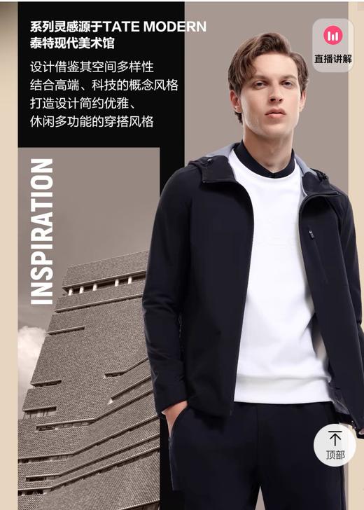 F乐 黄景瑜同款 轻薄简约商务休闲运动连帽夹克外套 特惠 Z-15103 商品图2