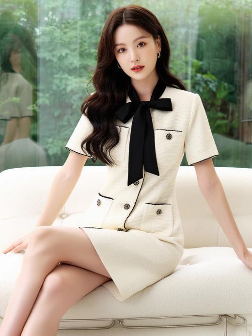 [奢姿轻奢系列]2025夏季新款大码女装法式裙子胖妹妹气质连衣裙8942890067【1】 商品图1