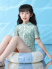 【赠送泳帽！可爱碎花比基尼，花边设计超可爱！】女童连体泳衣 婴儿宝宝沙滩夏装 中小童可爱碎花比基尼花边泳装-QQ 商品缩略图3