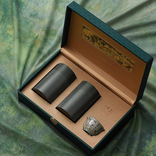 头采皮盒【双合金罐＋杯 绿色】130元一套/一件10套 商品图1