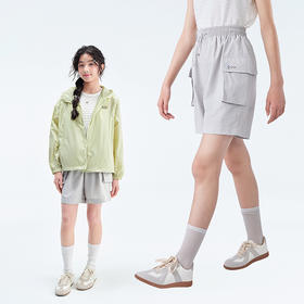 笛莎Deesha青少年女童裤子2025夏季女童梭织短裤