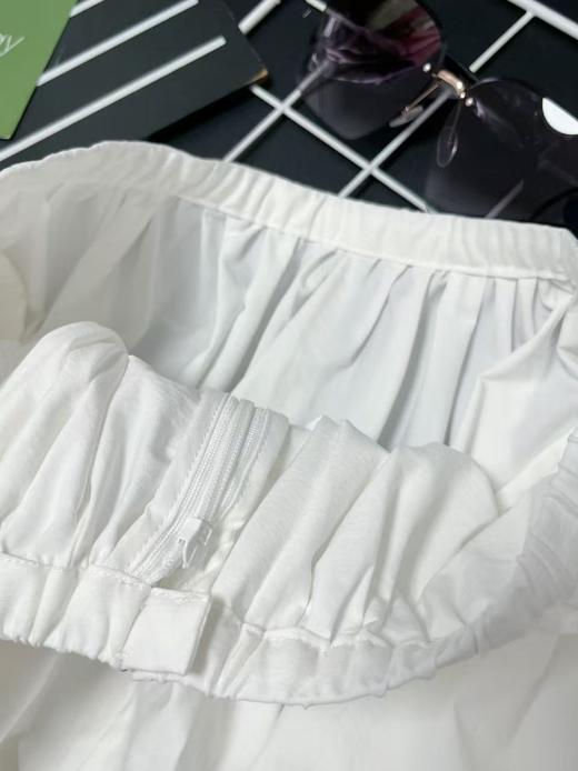冰点价！仅限11.11！退货勿拍～WANWAN ZONE 品牌高级感赫本风半身裙高腰A字大摆裙气质伞裙白色长裙-喜出 商品图6
