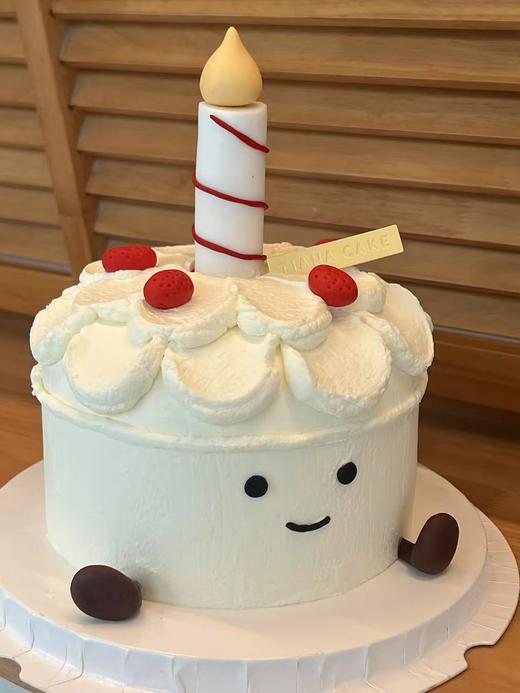 【简约奶油款】果冻猫小脚蛋糕 商品图1