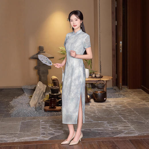 2025新款春夏年轻款气质优雅修身少女日常可穿改良旗袍ZA5298 商品图2