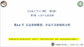 第3.4节 五运承制模型:岁运不及的病机分析