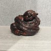 笑弥勒竹根雕小摆件11*8cm 商品缩略图0