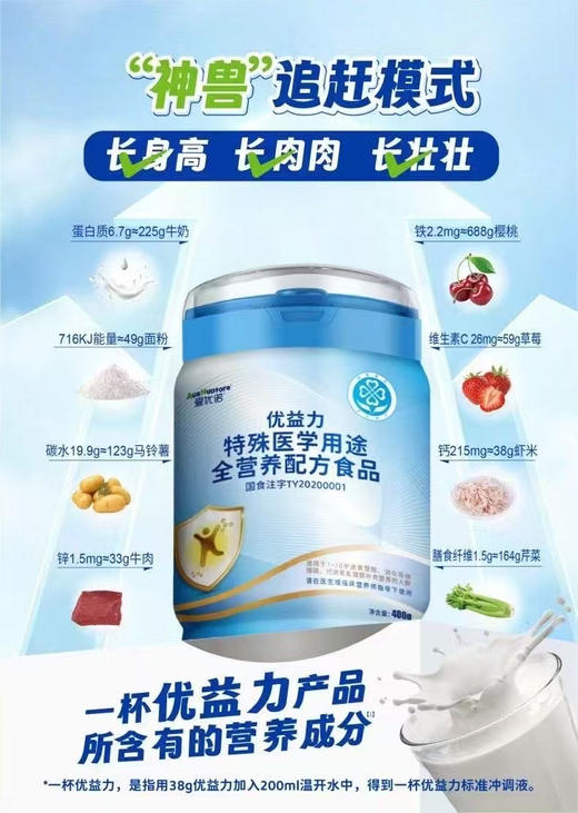 【优益力特殊医学用途全营养奶粉】一罐298元，活动买三送一，共四罐894元. 商品图4