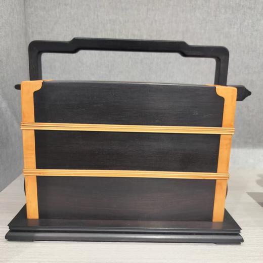 提梁盒/紫光檀*黄杨木25*18*22cm 商品图0