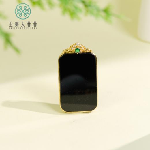 玉美人菲菲^S925和田玉方牌吊坠约47*26mm 商品图0