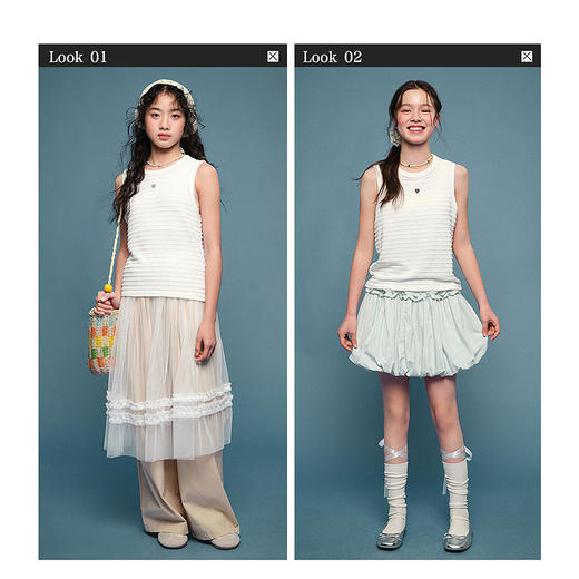 笛莎Deesha青少年女童背心2025夏季女童背心 商品图3