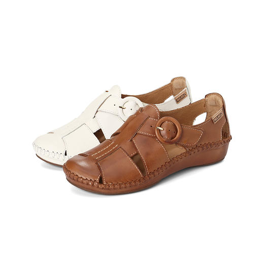 【云粉节】BF楼Pikolinos派高雁25春季牛皮编织复古镂空鞋PS241144.吊牌价2380. 商品图0