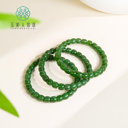 玉美人菲菲/和田玉单圈直切手串约7*8mm/多样性发一 商品图0