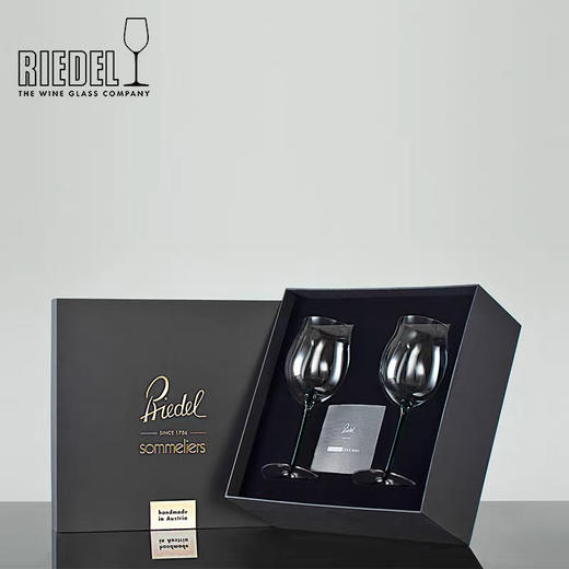 奥地利RIEDEL黑领结勃艮第手工水晶高脚红酒杯香槟杯高颜值礼物 商品图2
