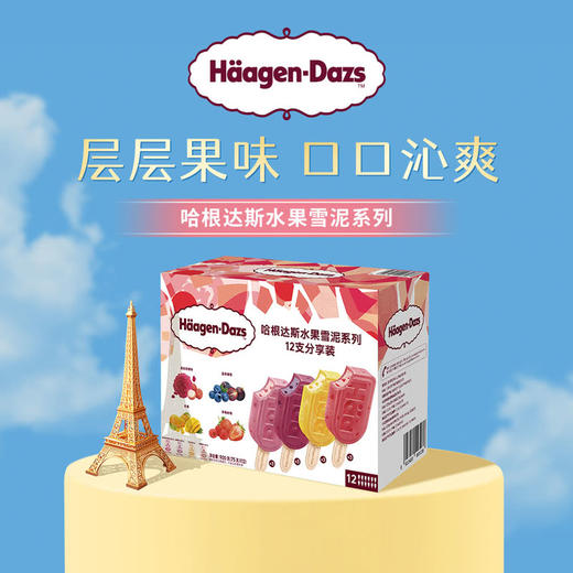 MM 山姆 哈根达斯 水果雪泥系列12支 商品图1