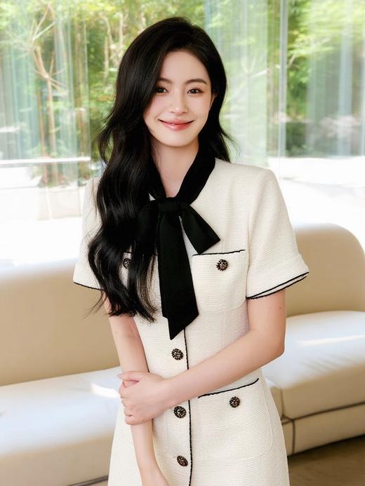 [奢姿轻奢系列]2025夏季新款大码女装法式裙子胖妹妹气质连衣裙8942890067【1】 商品图0