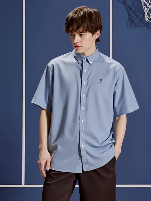佐丹奴男装25年新款【蔚蓝经典系列】短袖衬衫01045243 商品图5