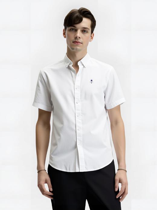 佐丹奴男装25年新款【蔚蓝经典系列】短袖衬衫01045243 商品图7