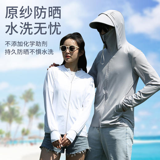 【全面防晒 悦享出行！】夏季情侣同款防晒透气外套，防紫外冰凉护体，男女同款运动防晒衣，八倍防晒，速干透气，遮脸骑行外套！ 商品图0