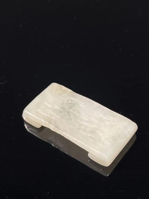 青黄玉荷叶形笔洗与白玉山水纹笔搁，顺丰包邮 商品图14