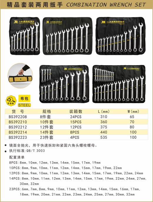 波斯 精品套装两用扳手10PC BS392210 商品图0