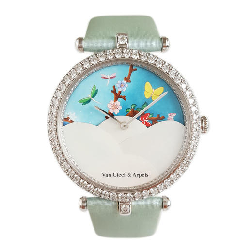 【95新背膜在】Van Cleef & Arpels 梵克雅宝诗意复杂功能系列手动机械机芯36MM（女款）日期；月份显示现售价：290000！201025LV09 商品图0