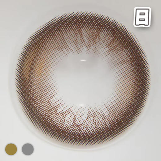 #自然水光 棕巧/灰黑 14.2mm【10片装】国产精品 / 日抛 商品图2