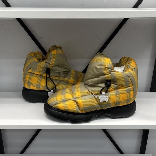 BUR*E**Y/巴*莉 Check Pillow 男士时尚潮流条纹格保暖防滑短靴 商品图1