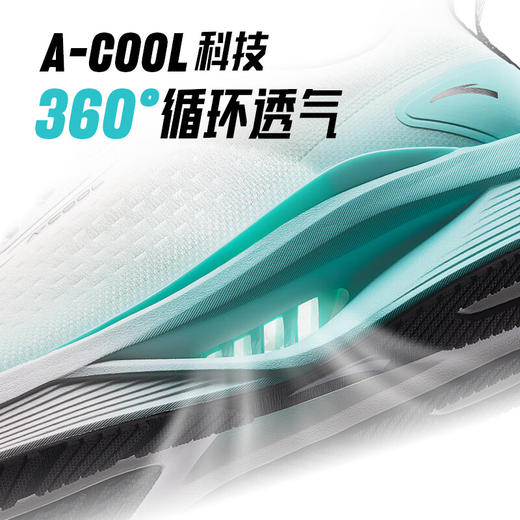 【惠警价】安踏氢跑COOL丨运动鞋男网面轻质慢跑鞋男子跑步鞋回弹耐磨112525542 商品图2