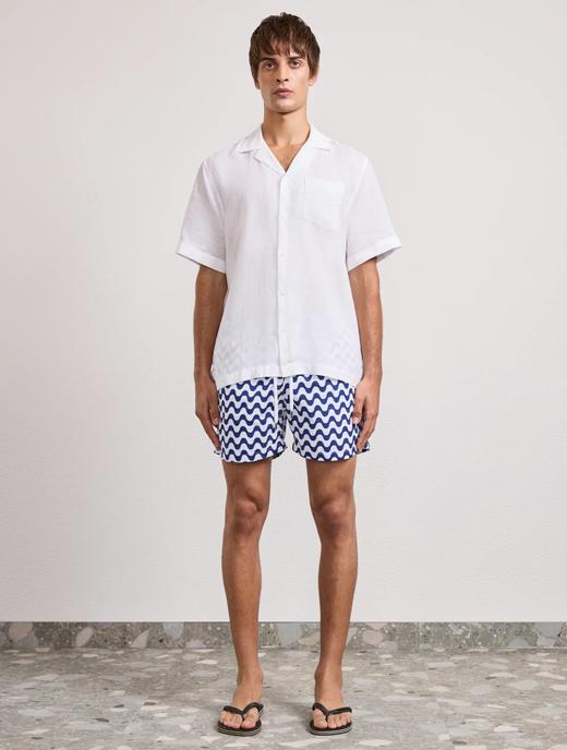 Frescobol Carioca - Rio Swim Shorts Copacabana Print - Navy-Blue - 男装 - 泳裤 - 海军蓝 商品图1