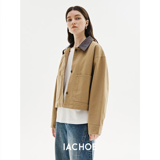 棉仓3571507002-IACHOE巴恩风短外套 商品图4