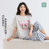 美季美优睡衣女士2025新款夏季天棉莫代尔短袖长裤家居服两件套装 商品缩略图1