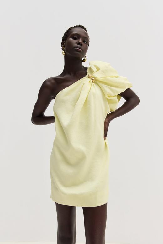 Aje - Cira Mini Dress - Lemon - 女装 - 连身裙 - 柠檬黄 商品图5