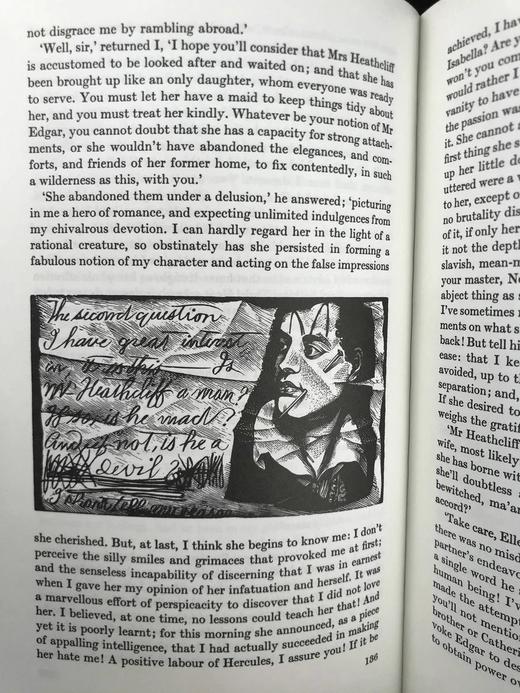 艾米莉·勃朗特《呼啸山庄》 配多幅木版画插图 精装18开带书匣 商品图10