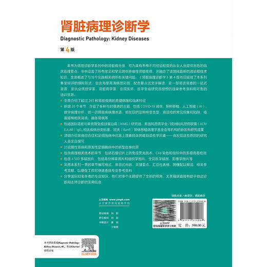 肾脏病理诊断学 第4四版 余英豪 滕晓东 主译 全面介绍了超过265种肾脏疾病的关键病理和临床特征 9787117374088 人民卫生出版社 商品图2