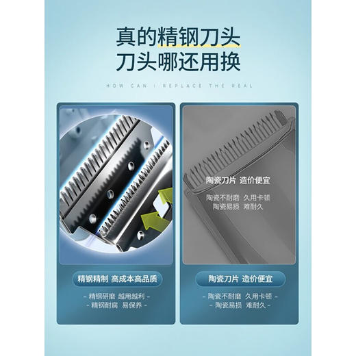 6923410702941 飞利浦PHILIPS 电动理发器刀头可水洗低噪音电推剪全家适用HC3688/89 商品图3