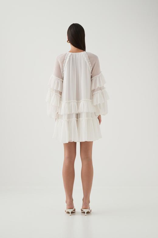 Aje - Mina Mini Dress - Ivory - 女装 - 连身裙 - 象牙白 商品图3