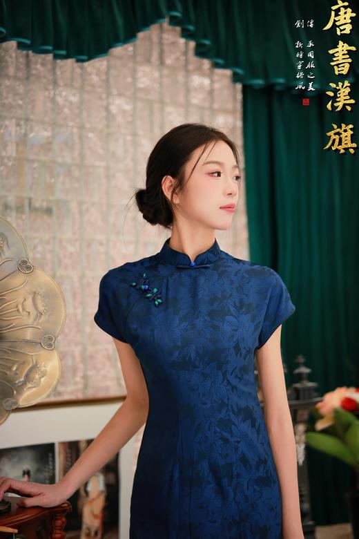 【惊蛰】春夏旗袍短袖薄款旗袍复古文艺平肩长款日常可穿连衣裙旗袍 商品图1