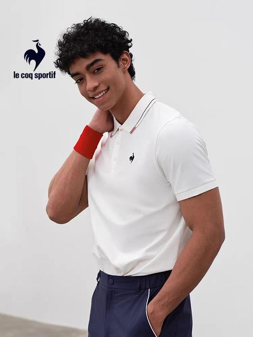 【大都会】 乐卡克法国公鸡夏季男子运动POLO衫舒适网球翻领短袖上衣时尚透气 商品图0