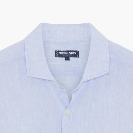 Frescobol Carioca - Antonio Linen Shirt L/S - Baby-Blue - 男装 - 衬衫 - Baby蓝 商品图4
