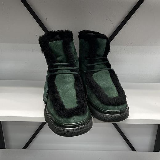 BUR*E**Y/巴*莉 Chugga Boot 男士绒面革系加绒保暖系带中筒靴 商品图1