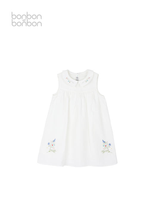 泡泡肌理绣花连衣裙 商品图0