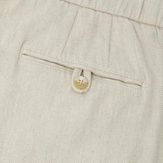 Frescobol Carioca - Oscar Slim Fit Drawstring Trouser - Stone Beige - 男装 - 长裤 - 米黄色 商品图6