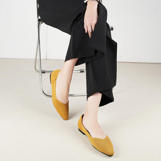 REREJOY 飞织尖头王妃平底鞋 商品图2