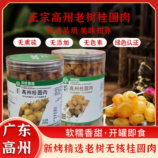 高州桂圆肉 绿色食品 无核免剥 肉质厚实 商品图0