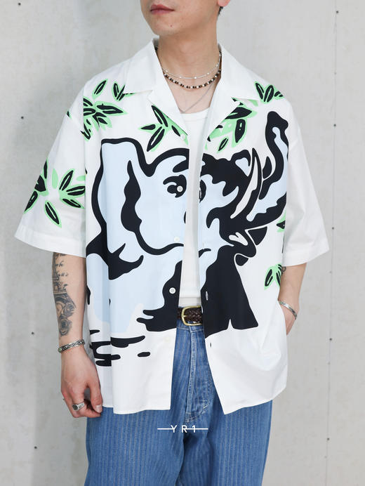 KENZO | “丛林大象”夏威夷衬衫 商品图0