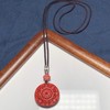 新款红砂万字银兰花吊坠 饰品美物 商品缩略图1